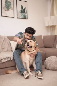 Akash Choudhary and his dog Hazel with the Gucci Color Bone collar