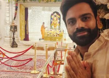 Sreerama Chandra Seeks Blessings at Ram Temple in Ayodhya