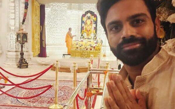 Sreerama Chandra Seeks Blessings at Ram Temple in Ayodhya